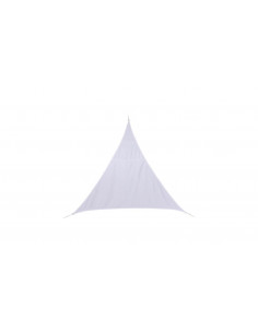 Voile d'ombrage Curacao triangulaire 5 x 5 x 5 m - Blanc - Hespéride