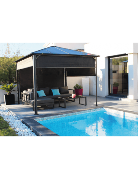 COULEURS DU MONDE - Toiture en polycarbonate pour tonnelle IDEAL