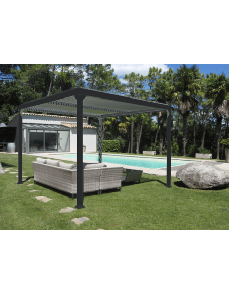 Achat COULEURS DU MONDE - Pergola MAÏA 3x3 m - Autoportante bioclimatique