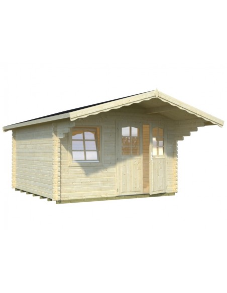 Abri de jardin Sally 13 m² avec plancher en bois massif 44 mm