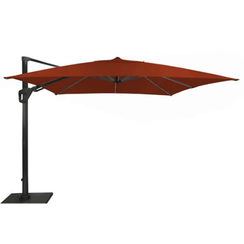 Parasol déporté Elios Sunbrella - 3 x 3 m - Orientable - Sienne proloisirs océo
