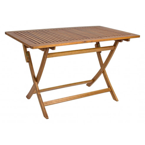 Table pliante rectangle NOEMI - 120 x 70 cm - Bois d'acacia - BIZZOTTO