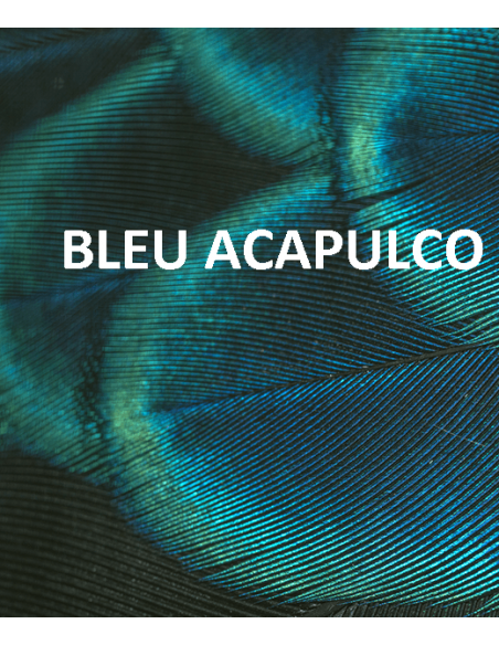 Table de jardin Bistro D.77 cm - Ronde pliante métal - Bleu Acapulco fermob