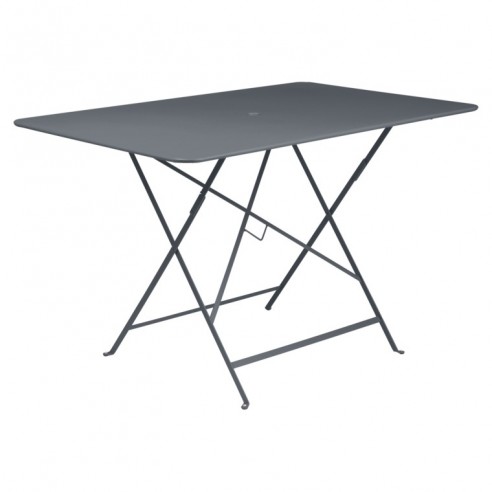 Table pliante Bistro Carbone métal rectangle 117x77cm - 6 places - Fermob