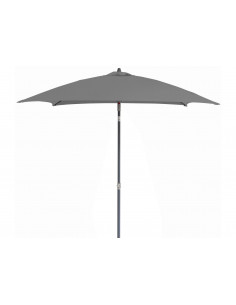 Parasol en aluminium doit 2x2 inclinable - Gris - PROLOISIRS