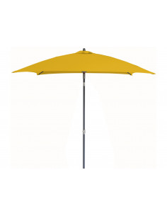 Parasol en aluminium droit 2x2 inclinable - Curry