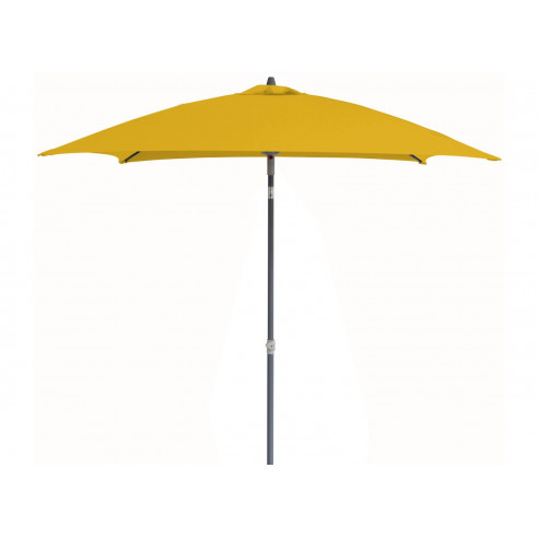 Parasol en aluminium droit 2x2 inclinable - Curry