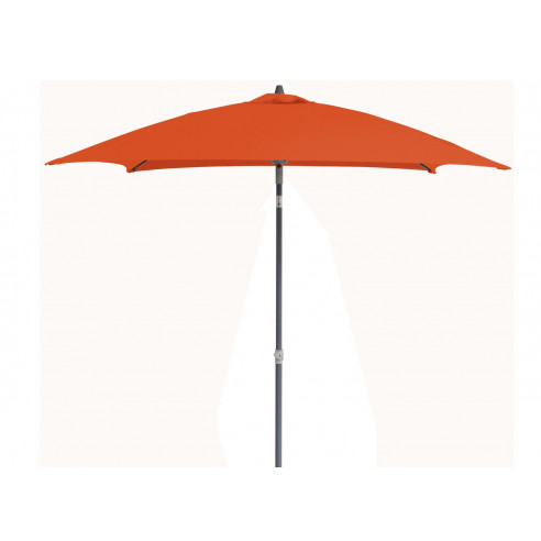 Parasol en aluminium droit 2x2 inclinable - Paprika