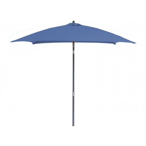 Parasol en aluminium droit 2x2 inclinable - Bleu