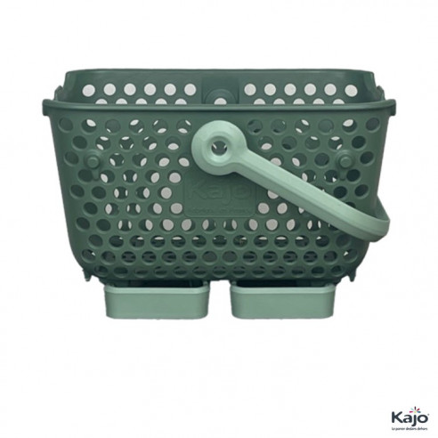 Lot de 2 paniers Kajo 4L - Vert Olive / Vert Amande - Pouss'vert