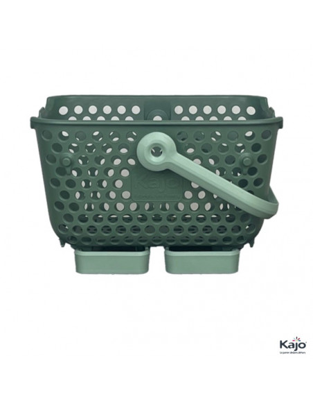 Lot de 2 paniers Kajo 4L - Vert Olive / Vert Amande - Pouss'vert