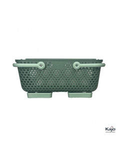 Lot de 2 paniers Kajo 15L - Vert olive / Vert amande - Pouss'vert