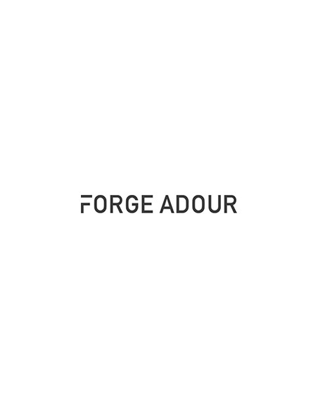 Support d'angle SAAF CBN fermé noir avec comptoir bar - Forge Adour