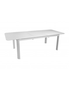 Table de jardin EOS extensible 180/240x100 en aluminium - Blanc