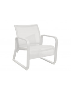 Fauteuil Quenza II lounge en aluminium - Blanc - PROLOISIRS