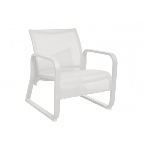 Fauteuil Quenza II lounge en aluminium - Blanc - PROLOISIRS