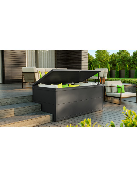 Coffre de jardin Nevio 180 - Anthracite - Telluria