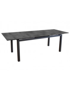 Achat Table HIVAOA 180 / 240 x 90 cm - Aluminium - Graphite - PROLOISIRS