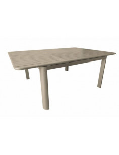 Achat Table EOS 140/200x140 Aluminium - Sand - PROLOISIRS