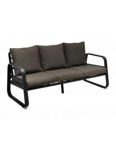 Canapé sofa TONIO 3P en aluminium - Graphite /Chiné gris - proloisirs