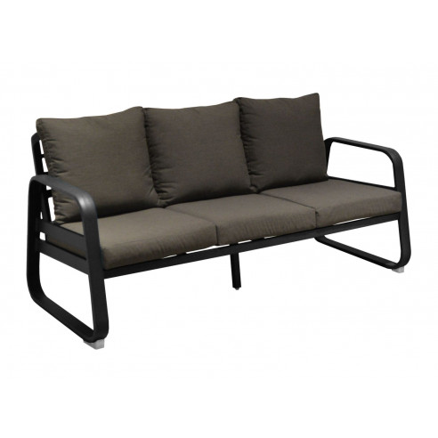 Canapé sofa TONIO 3P en aluminium - Graphite /Chiné gris - proloisirs