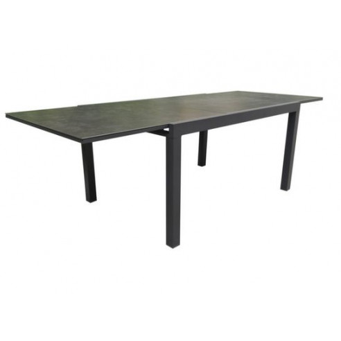 Achat Table ELISE extensible 140 / 240 x 97cm - Aluminium / Céramique - Graphite - PROLOISIRS