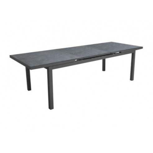 Achat Table extensible TERAMO - Aluminium - 180 / 240 x 90 - Graphite / Ardoise - PROLOISIRS