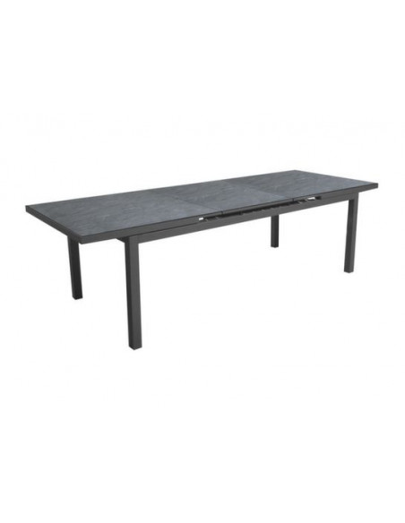 Achat Table extensible TERAMO - Aluminium - 180 / 240 x 90 - Graphite / Ardoise - PROLOISIRS