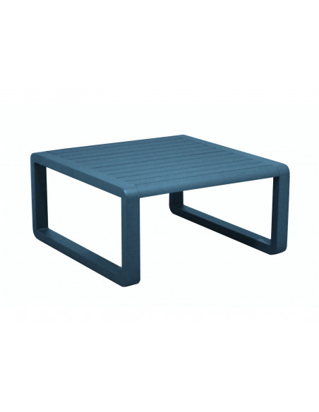 Table basse TONIO 80x80 en aluminium - Bleu