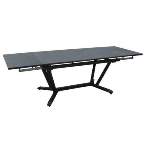 Achat Table VITA - 8 à 12 personnes - Aluminium et HPL - Graphite / Ardoise - PROLOISIRS