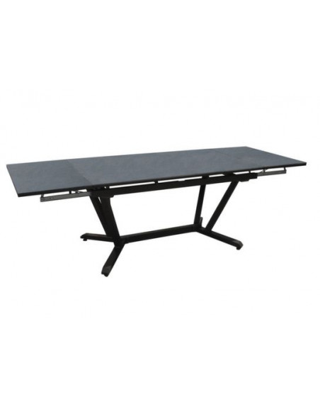 Achat Table VITA - 8 à 12 personnes - Aluminium et HPL - Graphite / Ardoise - PROLOISIRS