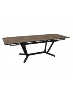 Achat Table VITA - 8 à 12 personnes - Aluminium et HPL - Graphite / Bambou - PROLOISIRS