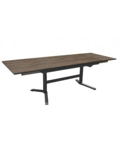 Achat Table SOTTA  6 à 10 personnes - Aluminium et HPL - Graphite / Bambou- PROLOISIRS