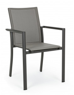 Achat Fauteuil KONNOR - Aluminium anthracite - BIZZOTTO