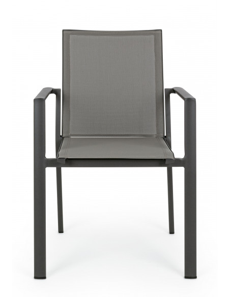 Achat Fauteuil KONNOR - Aluminium anthracite - BIZZOTTO