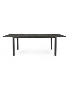 Table extensible HILDE - 160/240 X 90 cm - Anthracite - BIZZOTTO