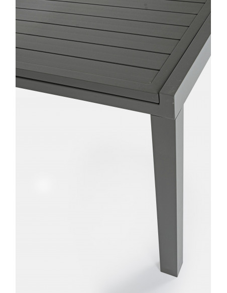Achat Table extensible HILDE - 200/300 x 100 cm - Anthracite - BIZZOTTO