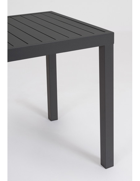 Achat Table HILDE - 130 x 68 cm - Anthracite - BIZZOTTO