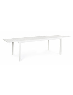 Achat Table extensible HILDE - 200/300 x 100 cm - Blanc - BIZZOTTO