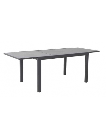 Achat CREADOR - Table de jardin extensible SARI - 140/220 x 74 cm - Aluminium et Crealite - Effet béton