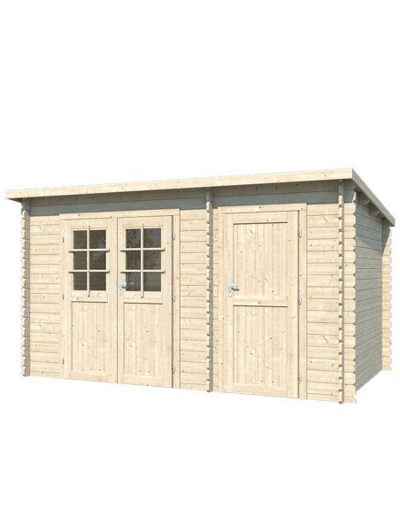 EDEN PARTENAIREJARDIN Abri de jardin Campanule en bois naturel sans plancher 180 x 180 x 214 cmAbri de jardin Anemone M en boi