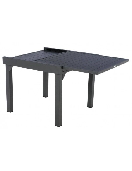 Table de jardin Piazza extensible 8 places en Aluminium graphite - Hespéride