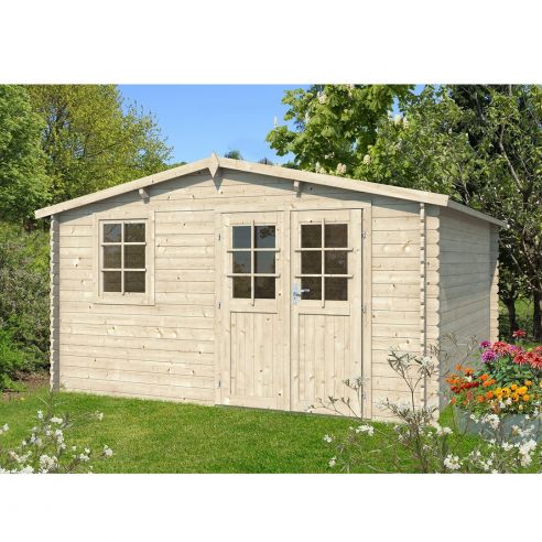 EDEN PARTENAIRE JARDIN Abri de jardin Jasmin XXL en bois naturel sans plancher