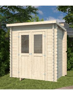 EDEN PARTENAIRE JARDIN Abri de jardin Violette en bois naturel sans plancher 230 x 120 x 204 cm