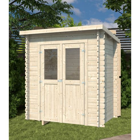 EDEN PARTENAIRE JARDIN Abri de jardin Violette en bois naturel sans plancher 230 x 120 x 204 cm