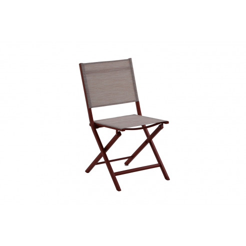 Achat CREADOR - Chaise pliante CENSO - Terracotta chiné - Aluminium