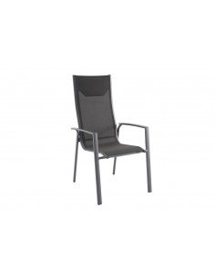 Achat CREADOR - Fauteuil empilable POSA AC - Gris mat / Anthracite chiné / Chêne clair