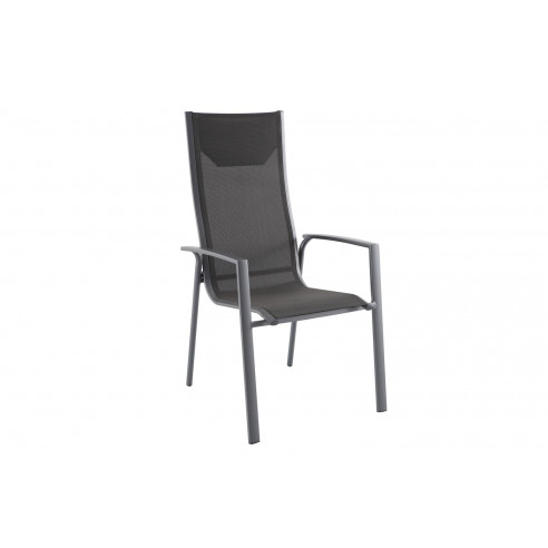 Achat CREADOR - Fauteuil empilable POSA AC - Gris mat / Anthracite chiné / Chêne clair