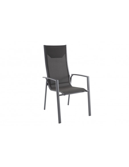 Achat CREADOR - Fauteuil empilable POSA AC - Gris mat / Anthracite chiné / Chêne clair