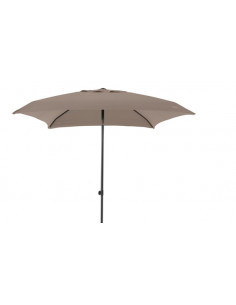 Achat MWH - Parasol inclinable 2 x 2 mètres - Aluminium - Gris mat / Taupe chiné